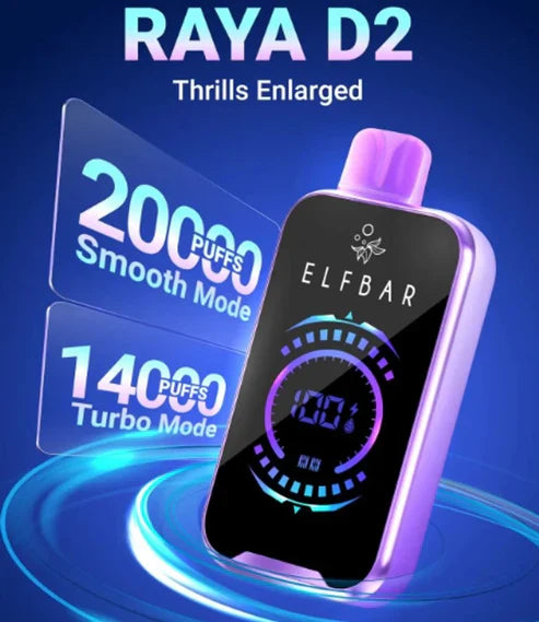 (Organic Essence)ELFBAR RAYA D2 20k(Buy 1 Get 1 free)