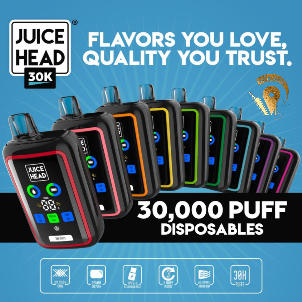 Organix HEAD 30000 PUFFS DISPOSABLE VAPE 20mg with Screen Display( BUY 1 GET 2 FREE )