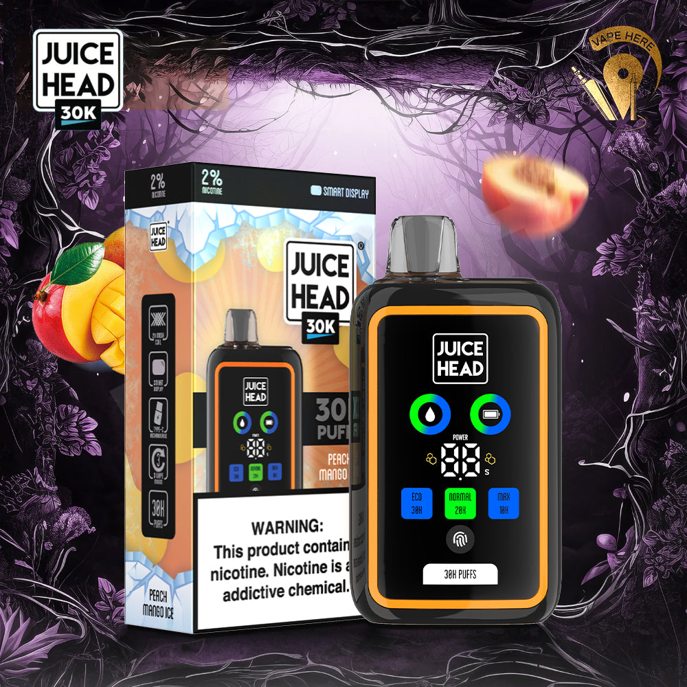 Organix HEAD 30000 PUFFS DISPOSABLE VAPE 20mg with Screen Display( BUY 1 GET 2 FREE )
