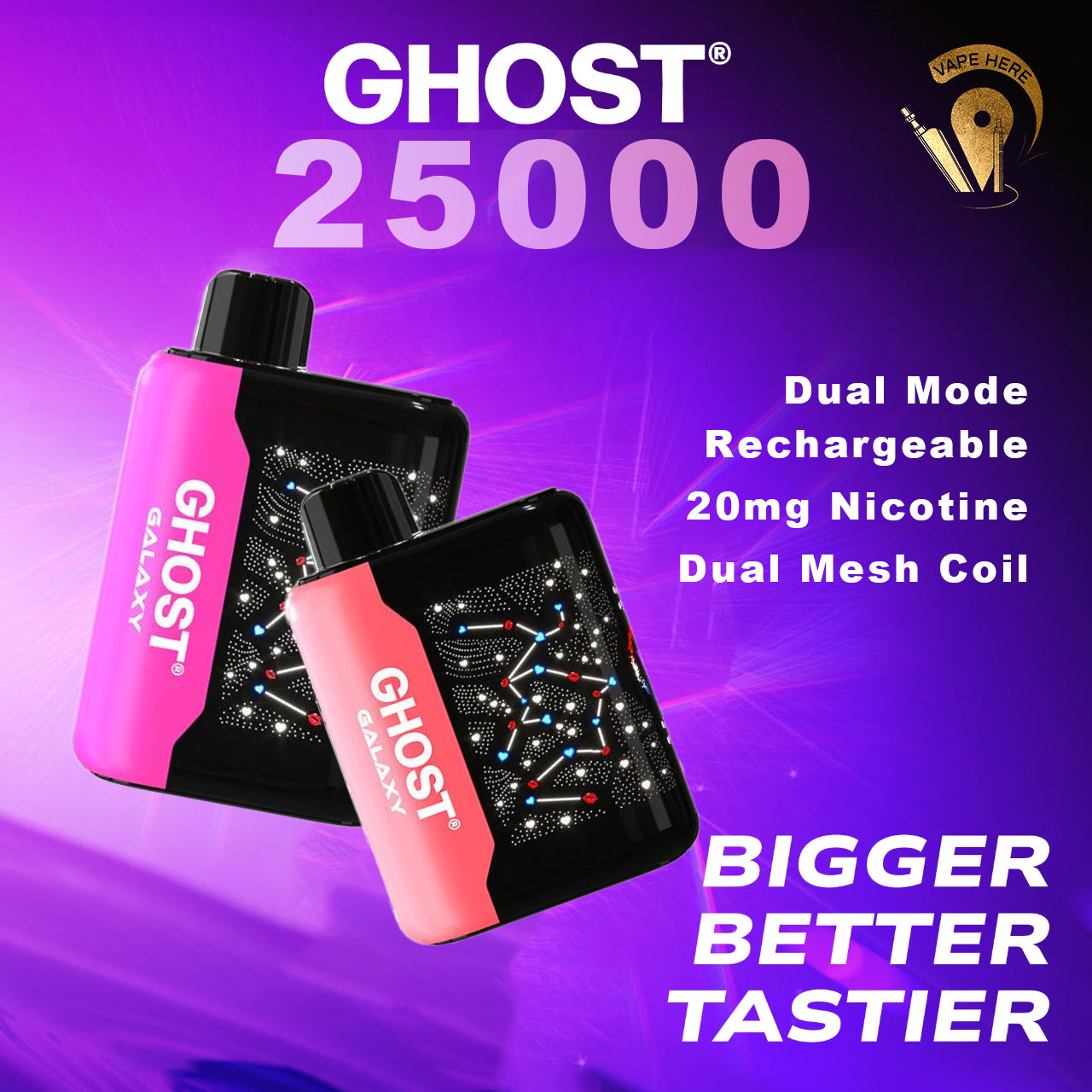 Organix GHOST GALAXY 25000 PUFFS 20MG DISPOSABLE VAPE( BUY 1 GET 2 FREE )