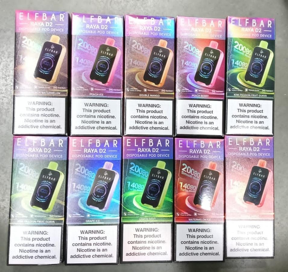 (Organic Essence)ELFBAR RAYA D2 20k(Buy 1 Get 1 free)
