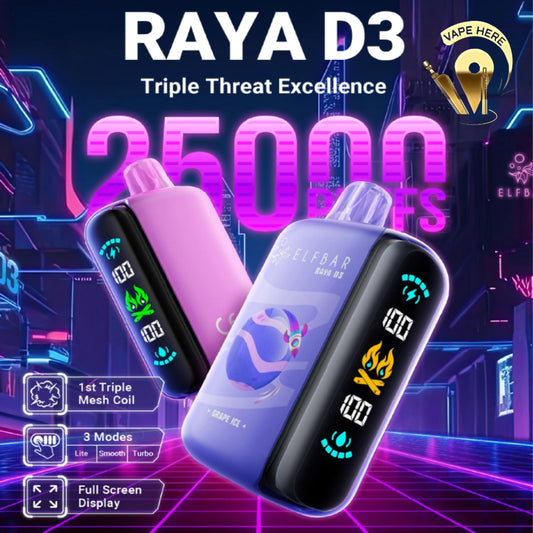 Organix D3 25000 PUFFS 50MG DISPOSABLE VAPE( BUY 1 GET 2 FREE )