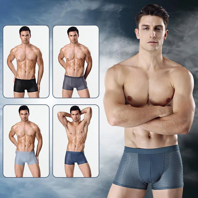 Breathable Natural Fiber Boxer Brief - Glitzy