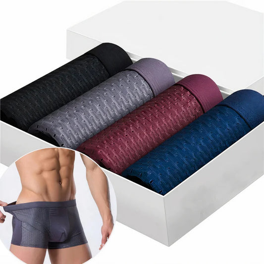 Breathable Natural Fiber Boxer Brief - Glitzy